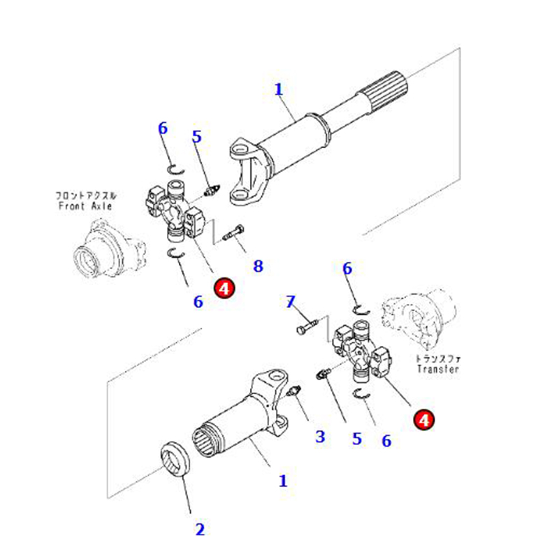 Passend für Komatsu Ladeger?t WA250L-5 WA250-6 WA320L-5 WA320-7 WA270-8 WA270-7 - 1 PC Universal Gemeinsame Montage 418-20-32620 4182032620 WA250PZ-6, WA250L-5, WA250PTL-5, WA250PT-5, WA250-6, WA250-6, WA320PZ-6, WA320L-5, WA320-6, WA320-5, WA270-5-SN, WA