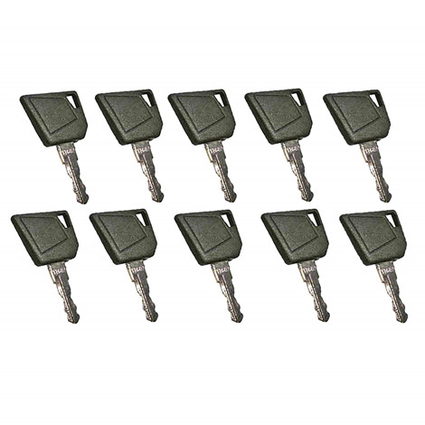 Passend für JCB Bobcat Bomag Caterpillar Dynapac Ford Gehl Hamm Hang Moxy New Holland Rayco Sky Trak Terex - 10 PCS Keys 14607