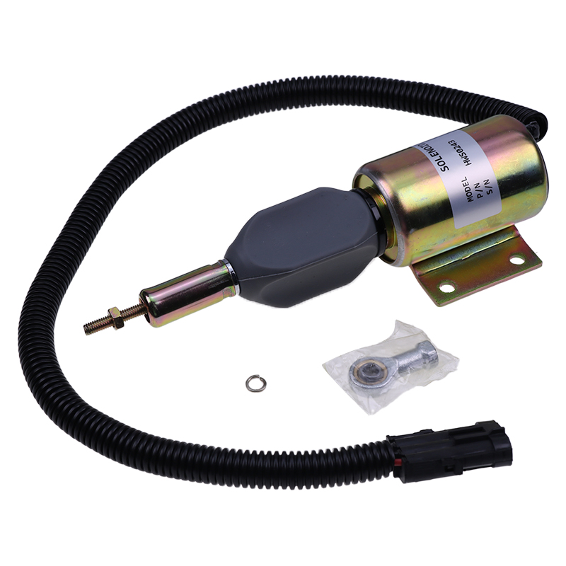 Ma?geschneidert für Cummins Motor 6C 8.3 - 12V Stop Solenoid Ventil 3930235 SA-4348-12 SA434812