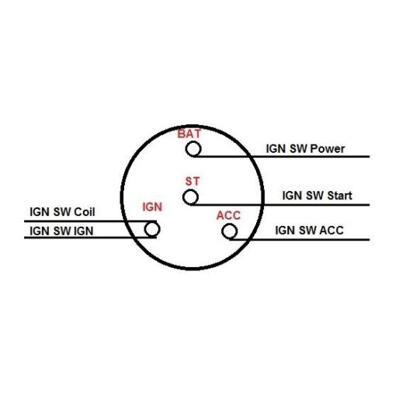 Funktioniert gut mit Car Truck - 12V Universal Zündschalter 2-GM-Style-Schlüssel 4Position auf Start ACC