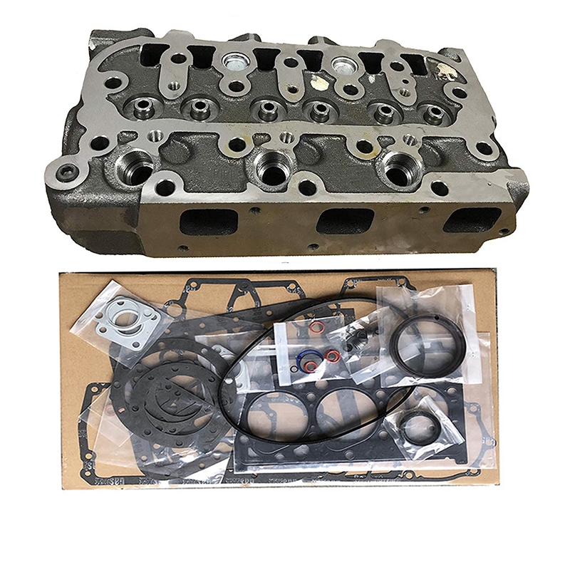 Passend für Kubota D850 D850-5B D850-BH-W Motor B1550D B1550E B6200D B6200E - Kompletter Zylinderkopf mit Ventilen + Volldichtungsbausatz 19267-03040 1926703040 B1550D, B1550HST-D, B1550HST-E, B6200D, B6200HST-D, B6200HST-D, B6200HST-E
