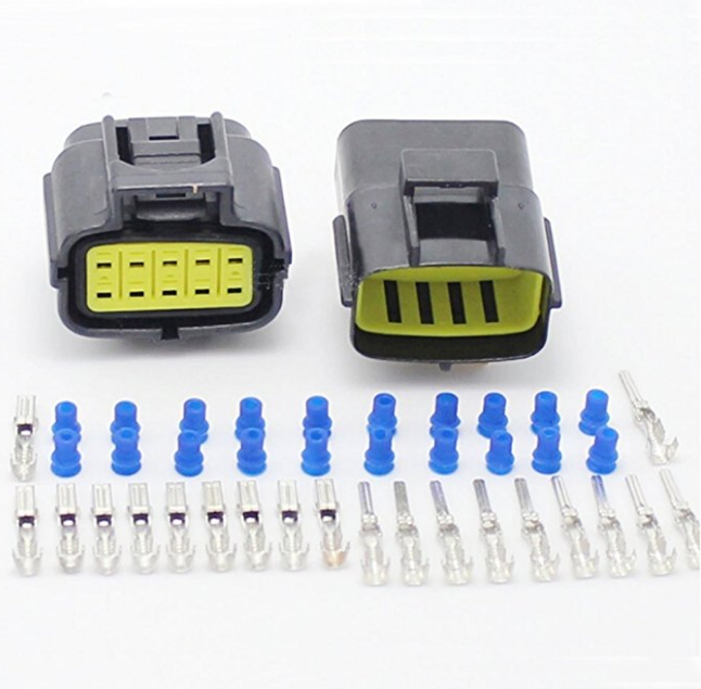Kompatibel mit 2 Sets - Auto wasserdicht 10 Pin Electrical Wire Connector Stecker AWG171503477851 Motorrad 1,72E+11
