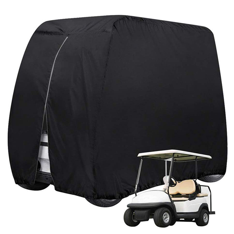 Passend für die meisten Marken 4 Passenger Golf Cart - 210D Golf Cart Abdeckung wasserdicht Universal