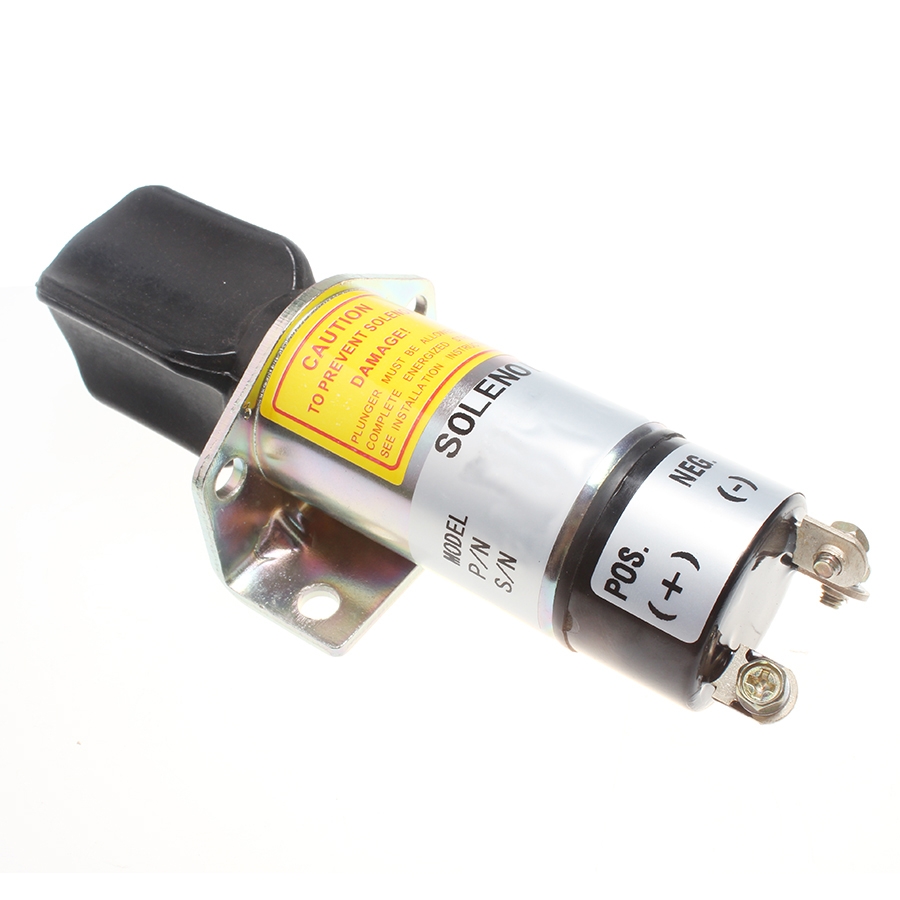Geeignet für Perkins Motor 4.108 4.165 T6.3544 6.3544 - 12V 3 Terminals Shutdown Stop Solenoid 2848231 1502-12C6U1B1S1 SA-3452T 150212C6U1B1S1 SA3452T