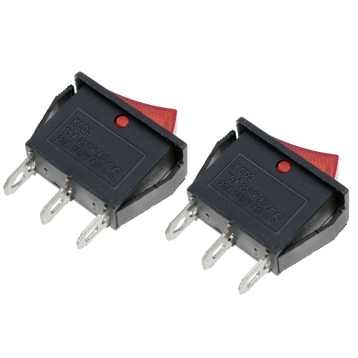 Ma?geschneidert für elektrische Kamine FMI Desa - 2pcs 120V Rocker Schalter beleuchtet auf Off 120927-24