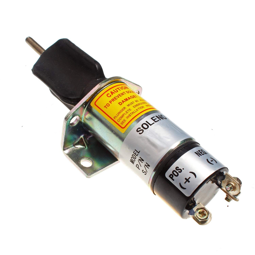 Motor für Yanmar Kubota Bobcat Dieselmotor - 3 Terminals Abschalten Solenoid Ventil SA-51571-14 SA-5171-12 1502-12C3U1B1S1A 150212C3U1B1S1A