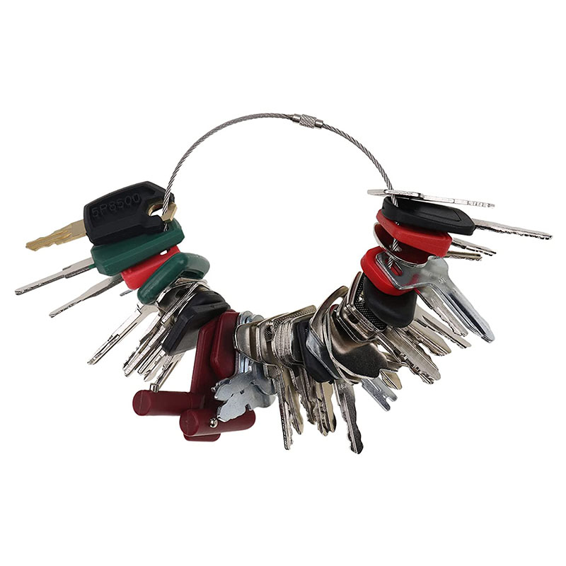 Funktioniert gut mit Caterpillar CAT CASE Ford Komatsu JCB John Deere Yanmar Kubota Hyster Takeuchi New Holland Heavy Equipment - 39 Stück Zündschlüssel 5P8500 AT19530 166 1430 1569 8353 8H-5306 8398 H800 H800R K250 H806 D250 A77313 T800 1919 787 TR261434
