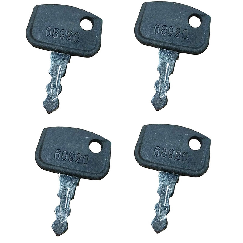 Kompatibel mit 4 Stk Für Kubota B26 BX1850D BX1860 BX1870 BX1870-1 BX2350D BX2360 BX2370 BX2370-1 BX24D BX25DLB BX25DLB BX25DLB-1 Zündschlüssel 68920 PL501-68920 PL50168920 B26, BX1850D, BX1860, BX1870, BX1870-1, BX2350D, BX2360, BX2370, BX2370-1, BX24D,