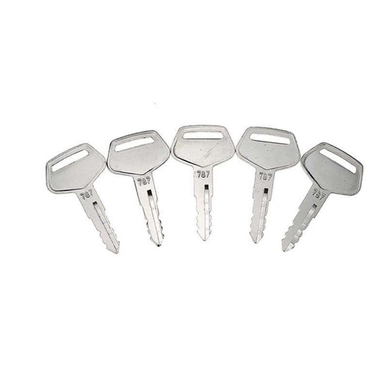 Kompatibel mit 5PCS Heavy Equipment Keys 787 für Komatsu Bagger Dozer Loader Backhoe Starter
