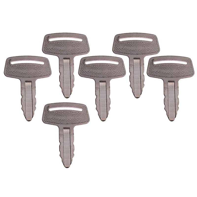 Perfekter Ersatz für Kubota K008 K008-3 KH101 KH151 KH170 Bagger - 6 Stück Zündschlüssel RC101-53630 RC10153630 KX91-2, KX101, KX121-2, KX151, KX161-2, KX41H