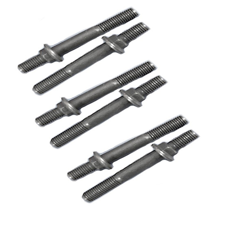Perfekt für Cummins QSB6.7 3.9 5,9 4BT 6BT in USA - 6 Stk Auspuff-Manifold Bolts Studded Flangkappe Schraube 3944655