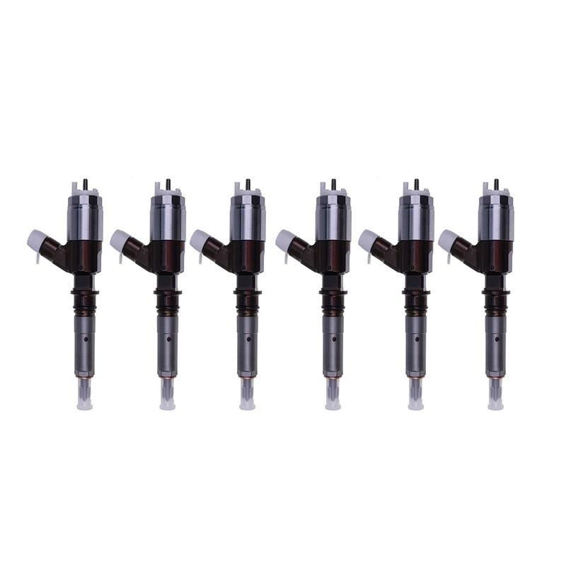 Speziell für Caterpillar CAT-Motor C6.6 Bagger 312D 320D 321D 323D - 6 Stück Kraftstoff-Injector 320-0670 10R -7670 306-9370 310-1852 310852 10R 7670 3200670 3069370 CA31852 CA10R7670 CA3200670 CA3069370 320D LRR,320D RR,321D LCR,312D,313D,320D,321D,323D,