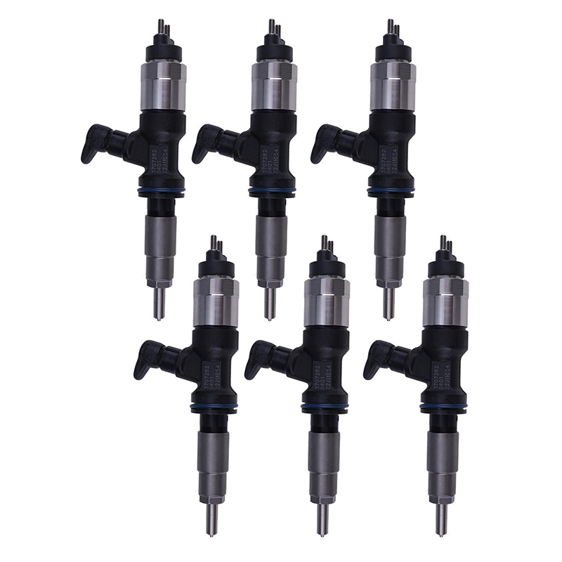 Für Caterpillar CAT-Motor C6.6 C7.1 - 6 PCS geeignet Kraftstoffinjektor 295050-0400 295050-0401 370-7282 3707282 T409982 2950500400 2950500401 924K, 926M, 930K, 930M, 938K, 938M, 950M, 950M Z, 962M, 962M Z, 953, 953K, 963, 963K, M318F, M322F, MH300, 320E,