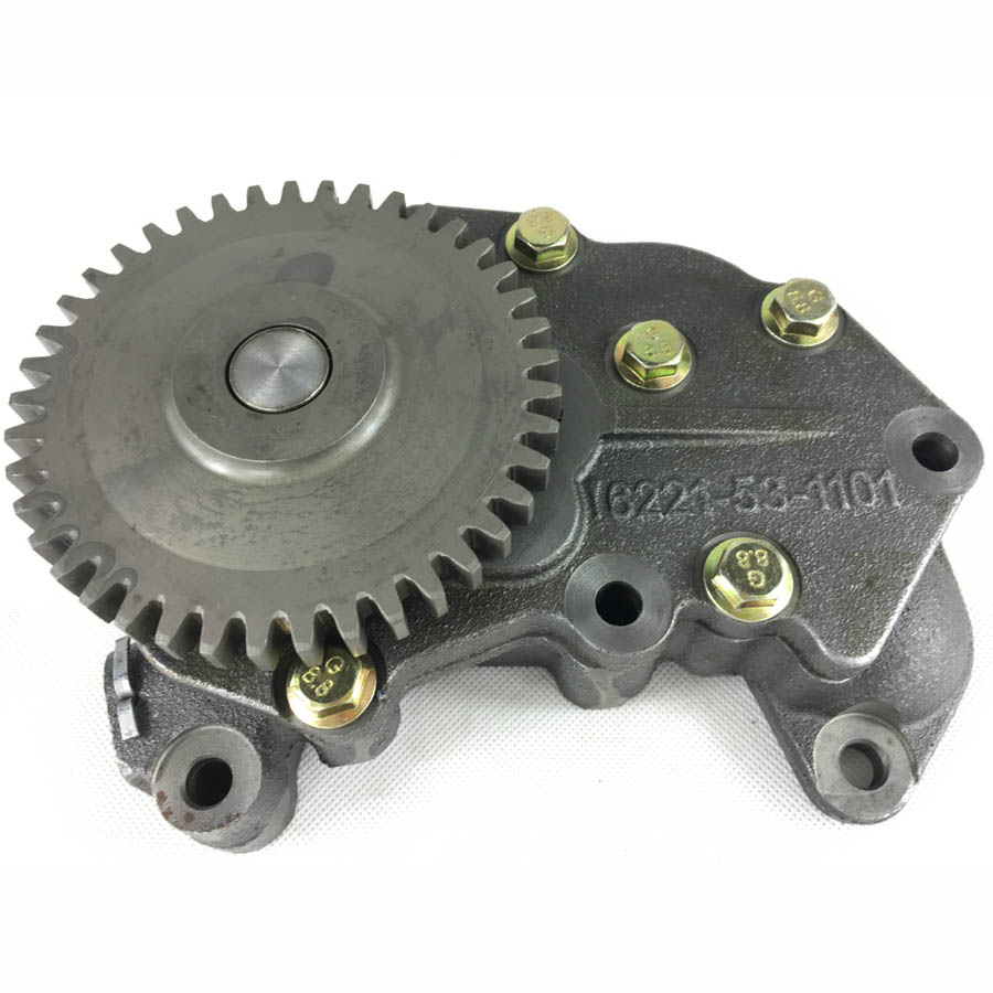 Kompatibel mit Komatsu Bagger PC300-5 Motor S6D108 ?lpumpe 6221-51-1100 6221-51-1101