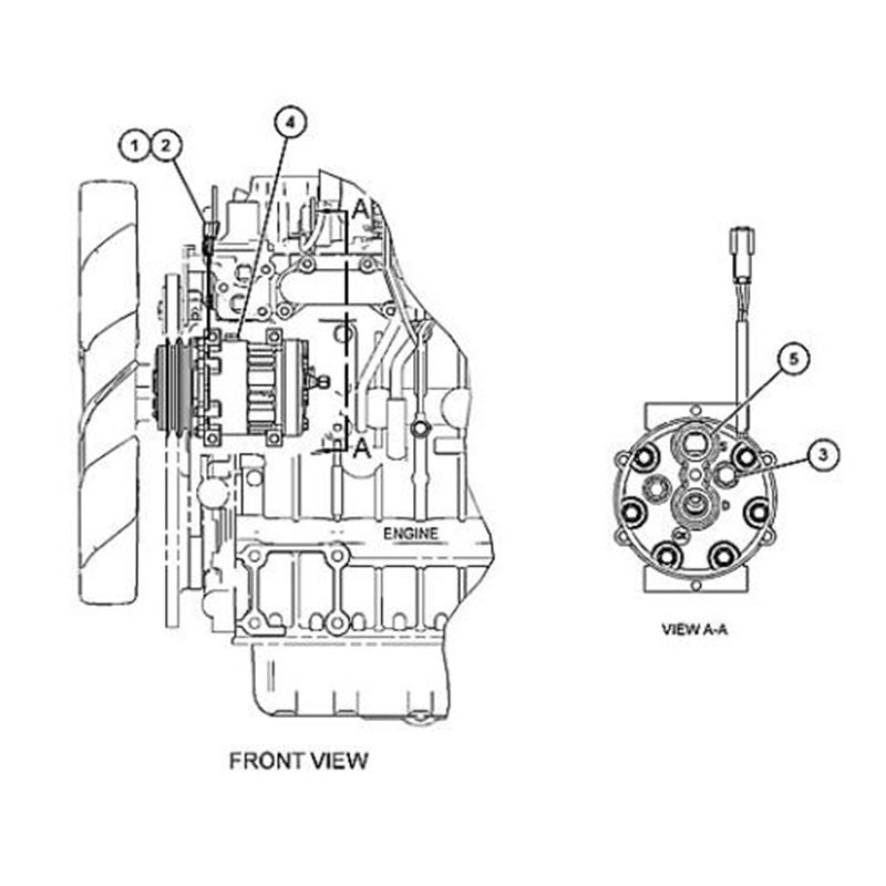 Perfekter Ersatz für Caterpillar CAT Motor C2.6 C3.3B Bagger 307 307E 307E2 308E2 308E2 - Sanden SD7H13 A/C Kompressor 415-2557 4152557 CA4152557 50939952 308E2CR, 308E, 307E, 308E2 CR, 307E2, 308E2