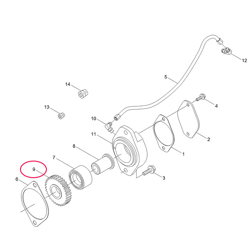 Passend für Hyundai R330LC9A R380LC9A R430LC9A - Zubeh?rgetriebe 3936138 R330LC9A,R380LC9A,R430LC9A,R330LC-9A,R380LC-9A,R430LC-9A