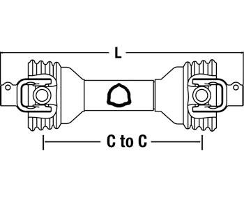 Aftermarket BP412100101 Tractor Driveline with 1 3/8" 6 Spline QD Yokes fits Bondioli N Pavesi 100 Series: Size 4 online