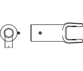 Kompatibel mit Aftermarket Driveline Komponenten D108118H Hexagon Slip Sleeve Yoke 1000 Serie