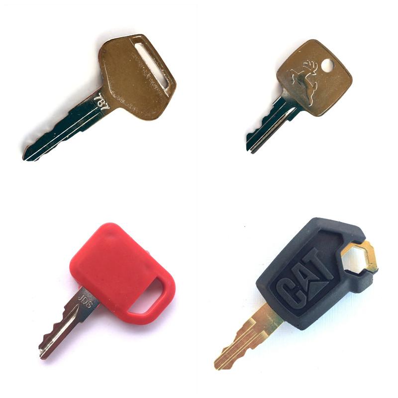 Kompatibel mit Aftermarket Heavy Equipment Key Set 4 Schlüssel Caterpillar John Deere Komatsu 5P8500 AR51481 AT147803 787