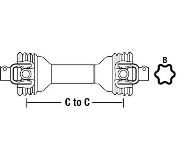 Speziell für 1 3/8" 21 Spline QD Yokes Für 2500 Serie Traktor - Aftermarket W250012100202 W250012100202-A Driveline