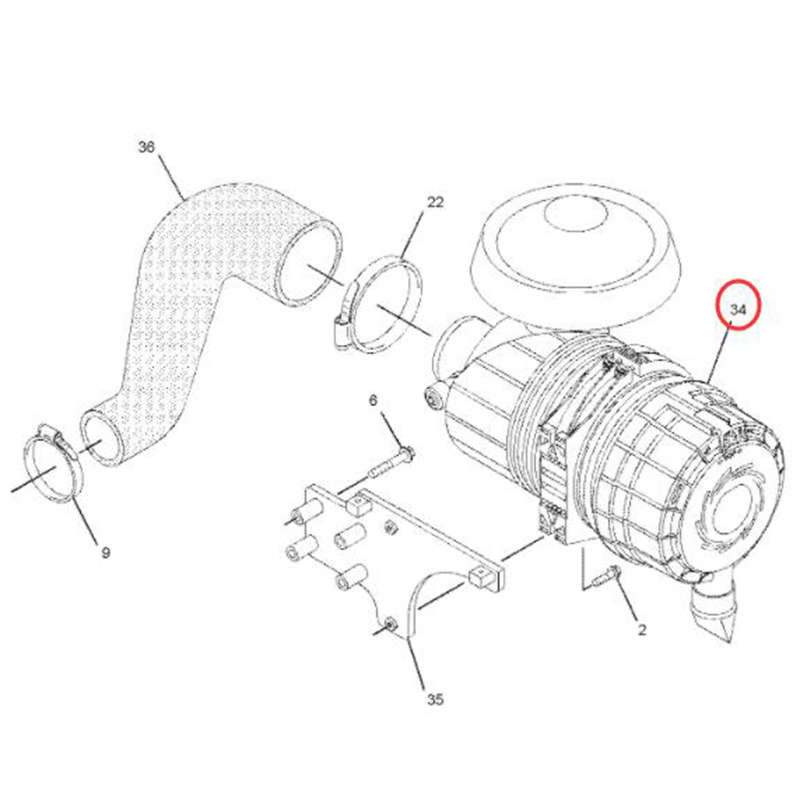 Geeignet für Caterpillar CAT Motor C4.2 C4.4 Bagger 315D L 319D - Luftreiniger 307-2807 CA307-2807 3072807 CA289-3142 289-3142 2893142 C4.4XQ100 C4.4XQ80 SPF343C, 315D L, 319D, 319D LN
