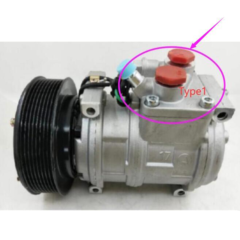 Hergestellt für John Deere 844J 764 624H 844K 624J 624KR 444JR 1400 444H 444J 444K 524K 644H 644J 544J 544K - Denso 10PA17C A/C Kompressor SE501819 SE502297 1400, RE160299, RE160302, YZ18984, YZ18992, YZ19314, YZ19489, YZ19550