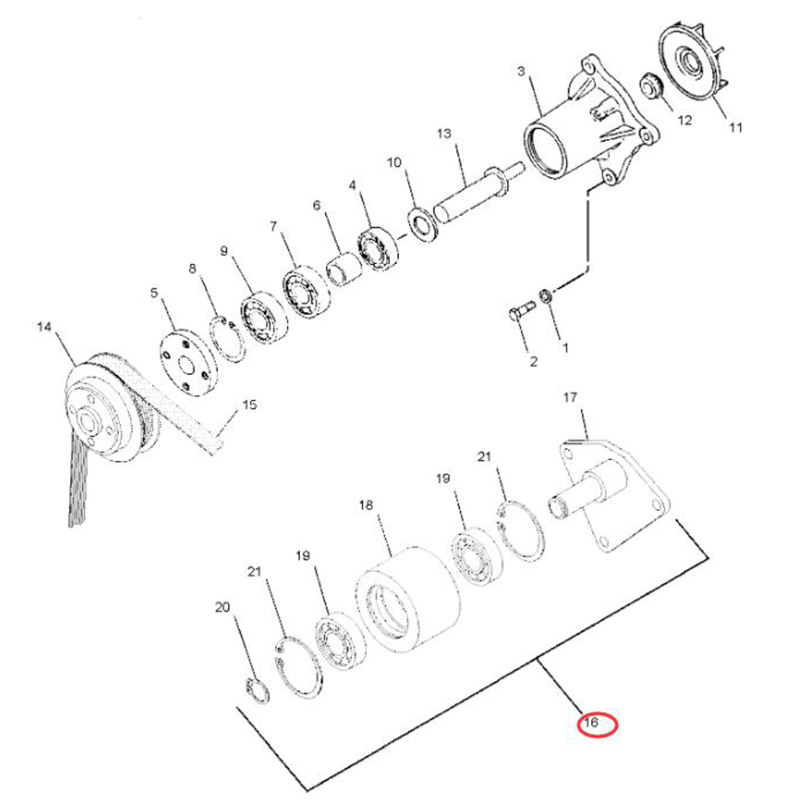 Direkter Ersatz für Caterpillar CAT Engine 3066 Bagger 320C 320C FM 320D LRR 321C - Gurtspanner 183-8236 CA1838236 1838236 320C, 320C FM, 320C L, 320D, 320D LRR, 321C