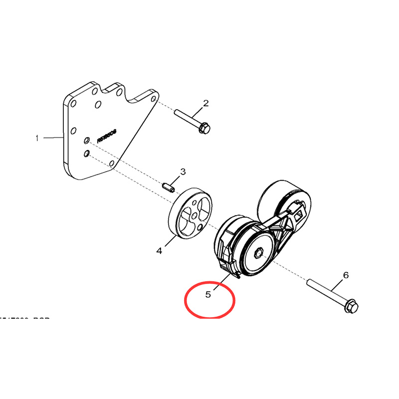 Auf John abgestimmt Deere Motor 4045 6068 3029 Traktor 6403 6603 5076EL 5076EN 5078E 5082E 5083EN 5085E - Gurtspanner RE548027 530 296 609 000 000 000 6403,6603,5076EL,5076EN,5078E,5082E,5083EN,5085E,5085M,5090E,5090EL,5090M,5090R,5093EN,5095M,5095MH,5095