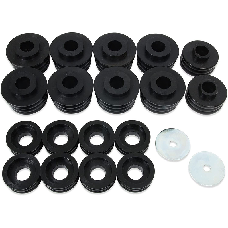 Engineered for Ford Super Duty F250 F350 2/4WD 1999-2017 - Body Mount Bushing Bausatz 20-04050 FORD20-04050 FORD2004050 KF04050BK F250,F350