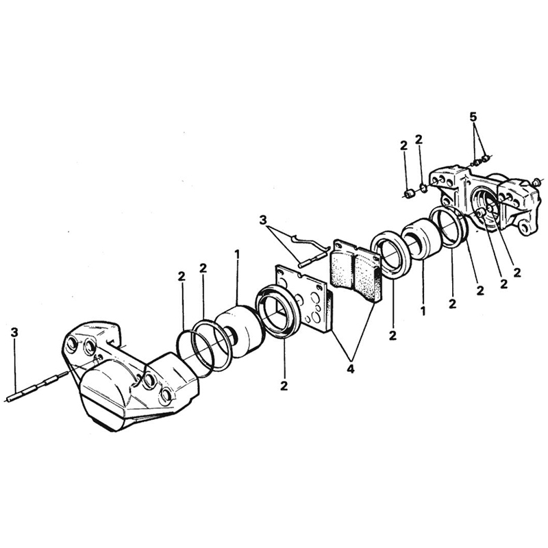Direkter Ersatz für Volvo Radlader L50 - Bremsbelag Bausatz 11994266 VOE11994266