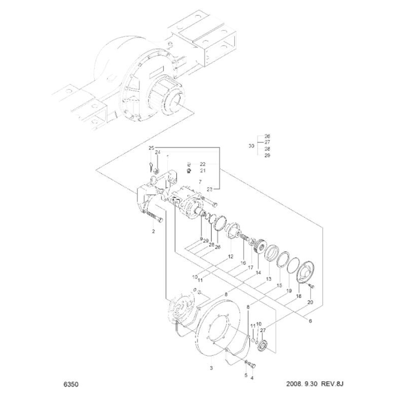 Direkter Ersatz für Hyundai Radlader HL757-7 HL757TM7 HL760-7 HL760-7A HL770-7 HL770-7A - Bremsbelag Bausatz XKBQ-00134 XKBQ00134 HL757-7, HL757TM7, HL760-7, HL760-7A, HL770-7, HL770-7, HL770-7A