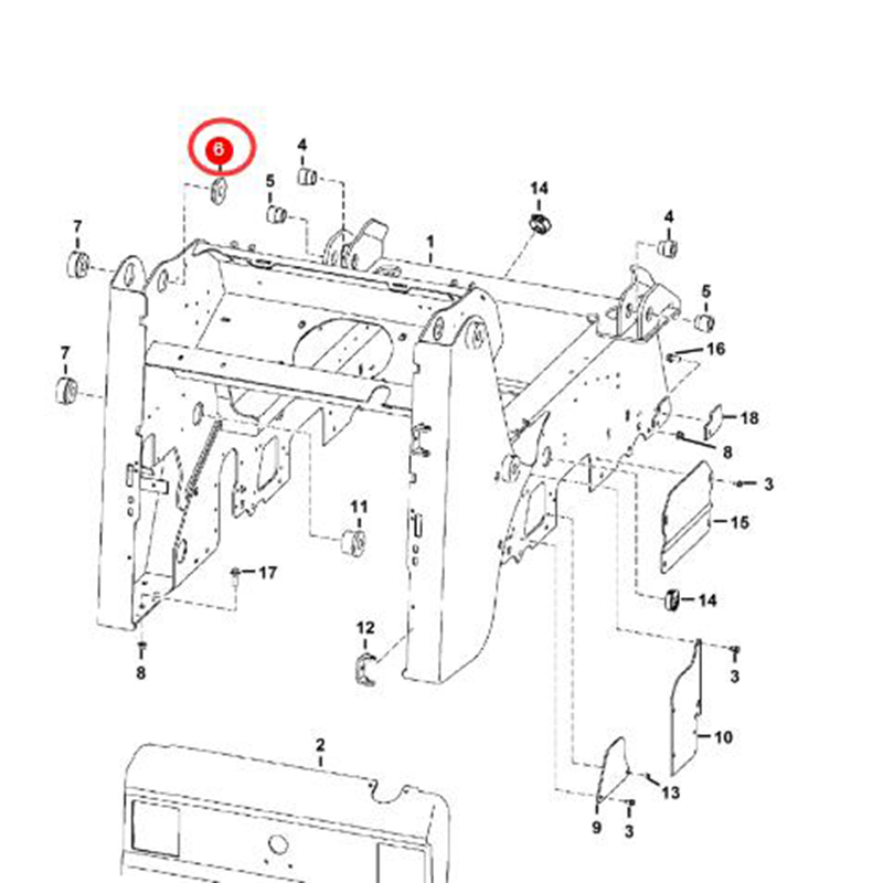 Perfekt für Bobcat Loader 773 S150 S160 T180 T190 - Bushing 6717356 773, S150, S160, S175, S185, S205, T180, T190