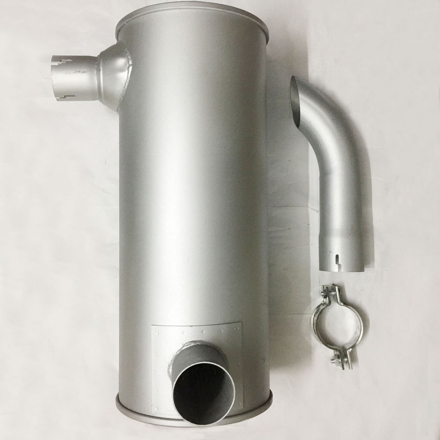 Kompatibel mit Kobelco Bagger SK220-3 SK220LC-3 SK220-6 SK220LC-6 Mitsubishi Motor 6D16 Muffler VAME047576 77269210 VAME078442 MD240C,SK220-3,SK220LC-3,SK220-6,SK220LC-6