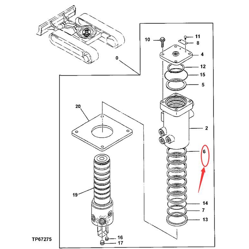 Engineered for John Deere 35D 35ZTS 60D 27C 50D 27ZTS 35C - Center Joint Seal Kit 4694358 35D, 35ZTS, 60D, 27C, 50D, 27ZTS, 35C