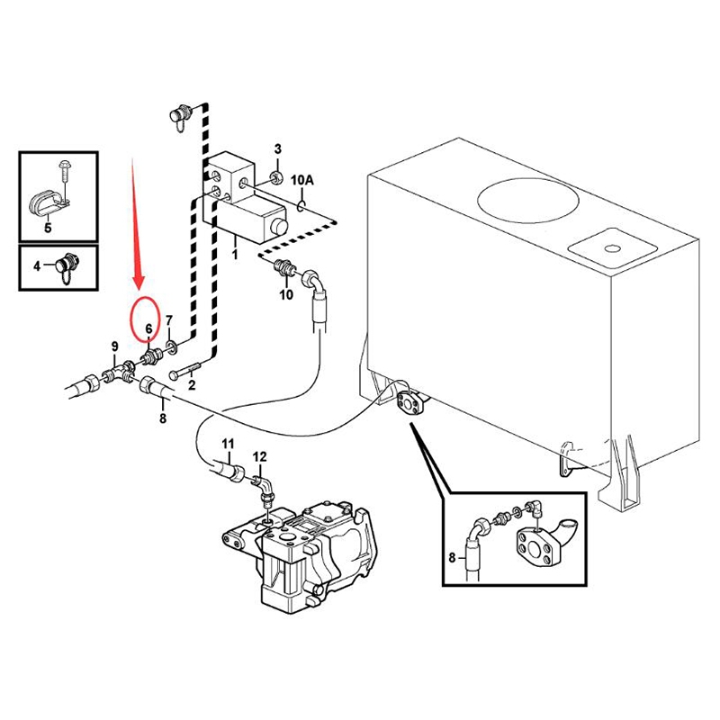 Funktioniert gut mit Volvo L120D L150D L180D L180DHL - Steuerventil VOE11152124 VOE 11152124 L120D, L150D, L180D, L180DHL