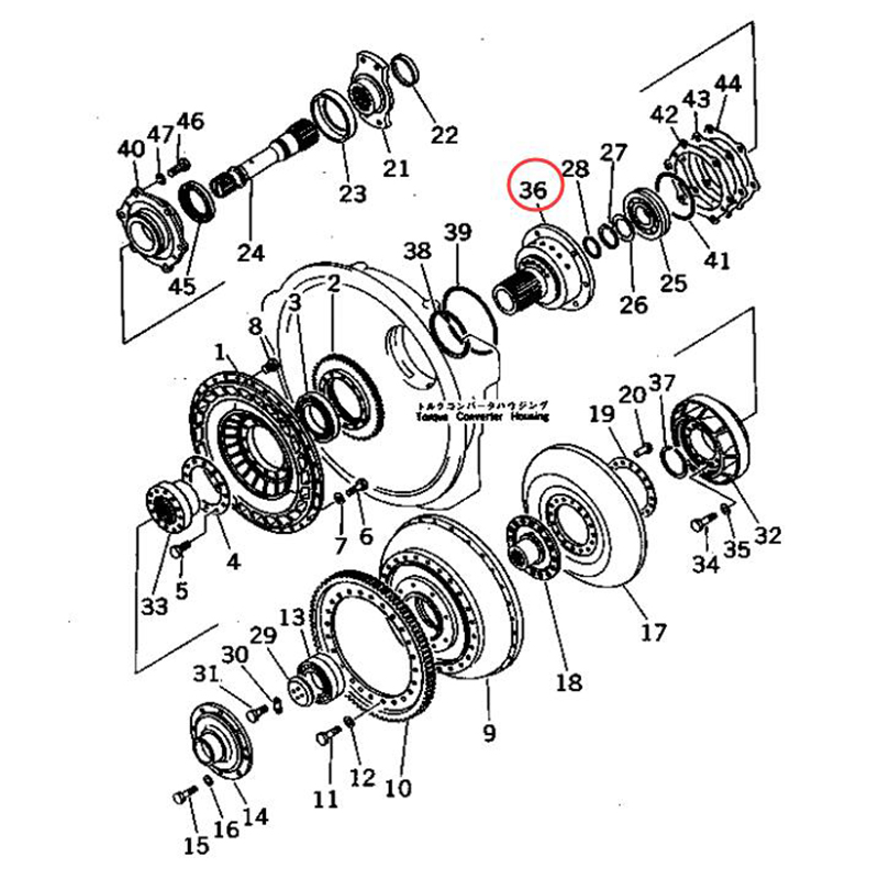 Hergestellt für Komatsu Dozer D85A-21 D85A-21A D85P-21 D85C-21 D85E-21 D85P-21A - Converter Shaft 154-13-52520 1541352520 D85A-21-E, D85A-21, D85A-21A, D85A-21B, D85P-21-EP, D85P-21, D85P-21-E, D85P-21A, D85C-21, D85E-21, D85A-21, D85A-21B-ER, D85C-21-A