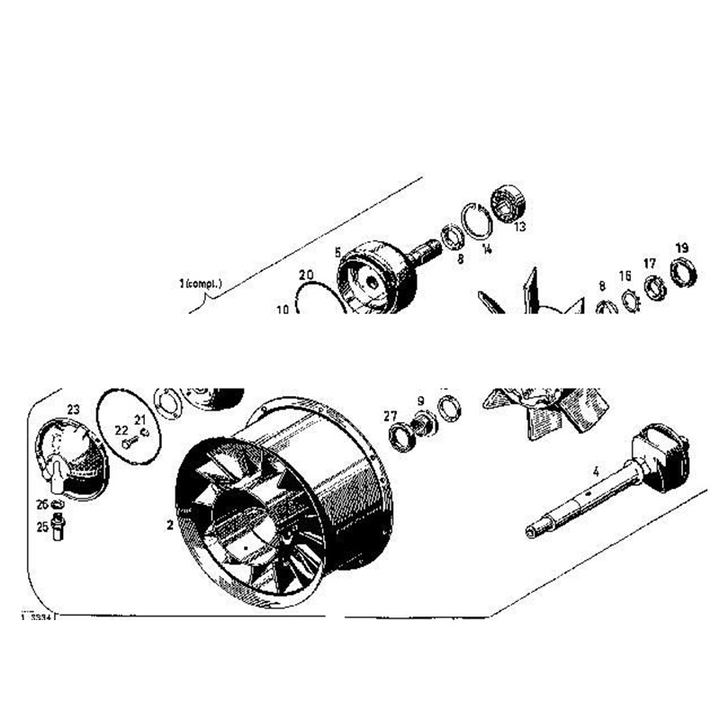 Hergestellt für Deutz Motor BFL413F FL413FW BFL513F FL513FW - Kühlgebl?se 0214 4899 0214-4899 02144899 BFL413FW BFL513FW