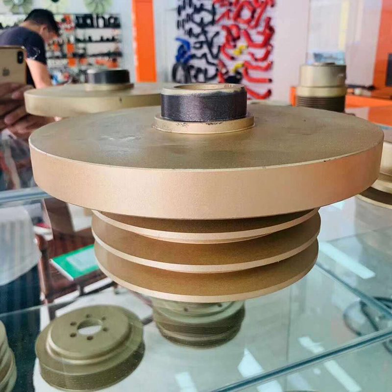 Kompatibel mit Isuzu Motor 6BD1 6BD1T Hitachi Bagger EX200-3C EX200-5 EX210H-5 - Kurbelwelle Pulley 1-12371-248-0 1123712480 EX125WD-5, EX200-3C, EX200-5, EX200-5 JPN, EX200-5HHE, EX200-5LV JAP, EX200-5X JPN, EX200-5Z JPN, EX200LC-5HHE, EX200SS-5, EX210H-