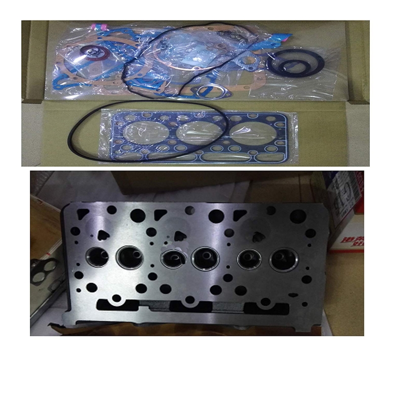 Speziell für Kubota D1503 Motor KX91-3 U35 R420 L2900 L3000 Bagger - Zylinderkopf + Volldichtung Kit KX91-3,U35,R420,L2900,L3000