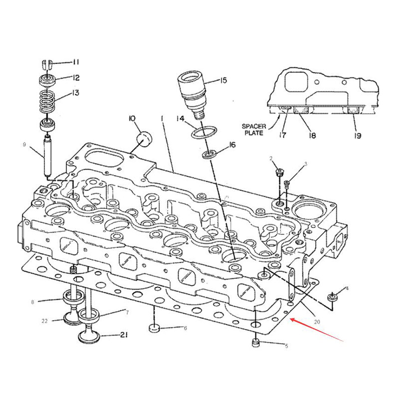 Entwickelt für Caterpillar 3304 3304B Bagger CAT 215 215B 215C 215D 219 219D 225 225B 225D 229 229D E240 EL240 - Zylinderkopfdichtung 7N8022 CA7N8022 7N-8022 D330C G3304 140, 141, 143, 4, 4A, 4S, 5, 55, 5A, 5S, D4E, D5, D5H, CP-643, CP-653, CS-643, 920, 9