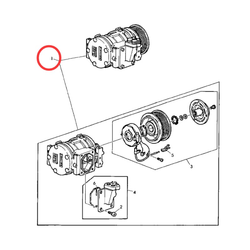 Geeignet für John Deere Traktor 6110 6120 6200 6210 6300 6310 7320 7420 7505 7520 - Denso 10PA15CA/C Kompressor AL155836 TY6769 AL78779 AL174136 471-0458 5835 5841 8623201 TSP0155312 DCP99505 DCP99512 DCP99513 7700038545 7700042614 50312119 50312168 50312