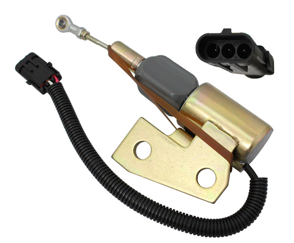 kompatibel mit Diesel Shut Down Solenoid 3991167 SA-4941-12 Cummins 3991167 Woodward SA-4941-12 Rechtssache J932529 1150H (Dozer), 1840 & 1845C (Skid Steer), 550G (Dozer), 570LXT, 580 Super L (Loader), 580L (Loader Series 2), 584E (Lift Truck), 585E (Lift