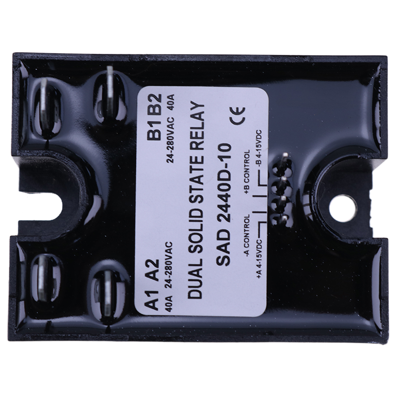 kompatibel mit Dual Solid State Relay SSR 4-15VDC Eingang 280VAC 40A D2440D-10 Zuf?lliges Einschalten
