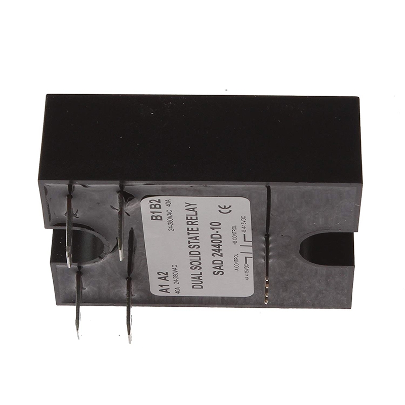 kompatibel mit Dual Solid State Relay SSR 4-15VDC Eingang 280VAC 40A D2440D-10 Zuf?lliges Einschalten