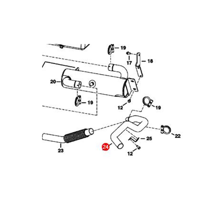 Ingenieur für Bobcat Toolcat 5600 - Auspuffrohr 6812001 6818220