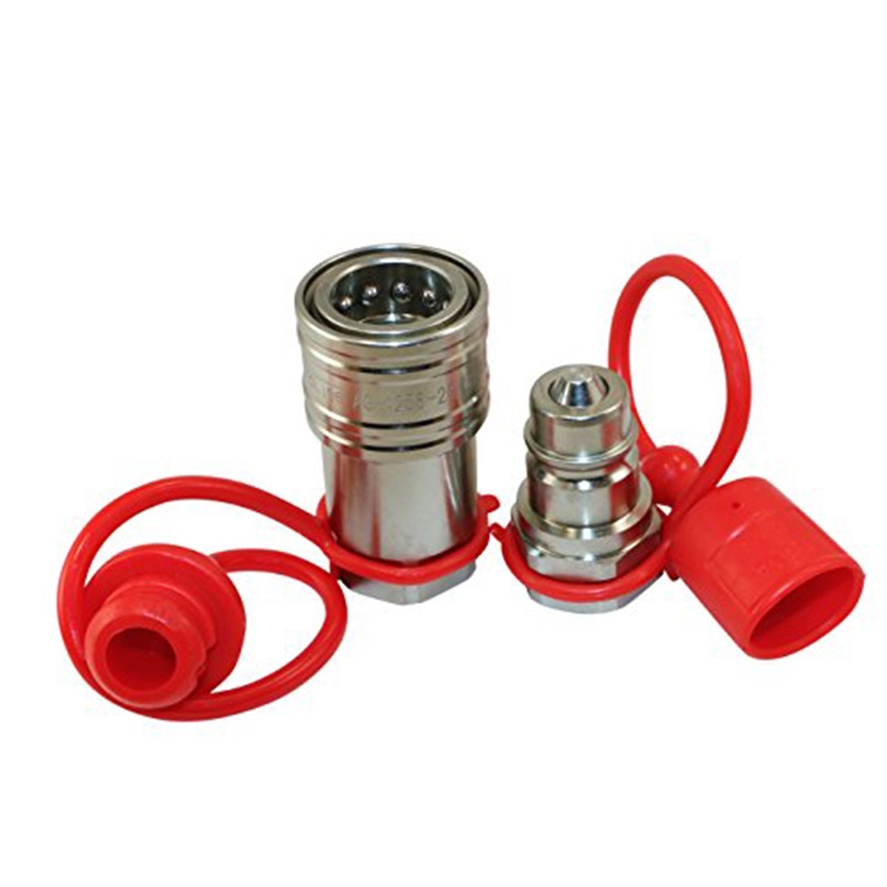 Kompatibel mit Bobcat Caterpillar Kubota CASE JCB Thomas Gehl Volvo ASV 1/2" NPT Gewinde 1/2 Ag Hydraulik Quick Connect Kupplung Poppet Ventil Pioneer