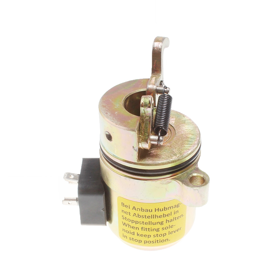 Engineered for Bobcat Skid Steer 863 864 873 883 Diesel Deutz - Old Type Fuel Shut Off Solenoid 6686715 442,863,864,873,883,A220,A300,S250,T200