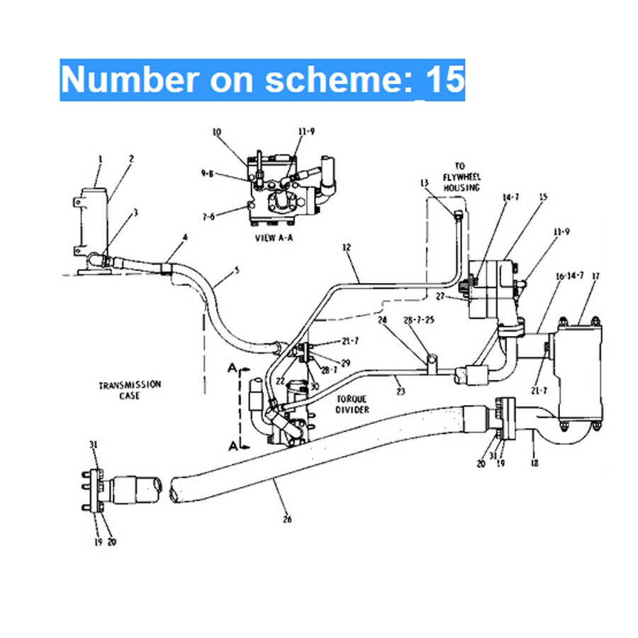 Kompatibel mit Caterpillar Traktor CAT D7F D7G D8K D9H Motor 3306 D342 D353 Hydraulik Getriebepumpe 2P-9239 CA2P9239 D7F,D7G,D8K,D9H