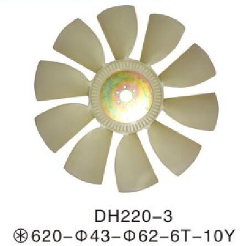 Kompatibel mit Doosan Daewoo Bagger DH220-3 Fan Blade
