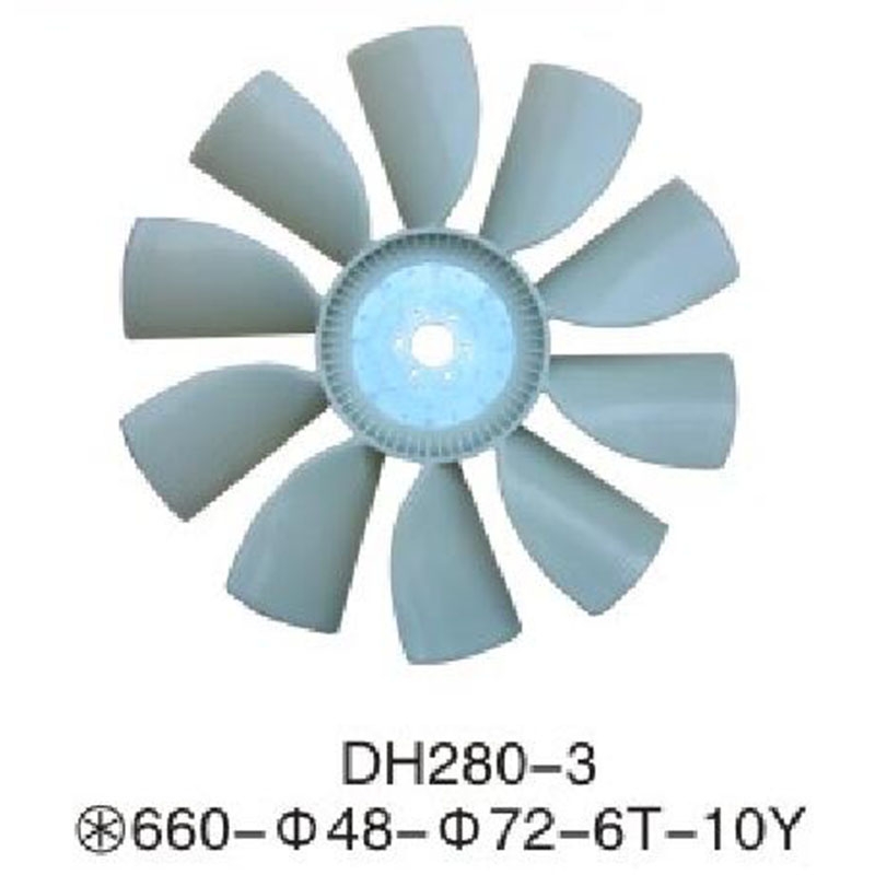 Kompatibel mit Doosan Daewoo Bagger DH280-3 Fan Blade